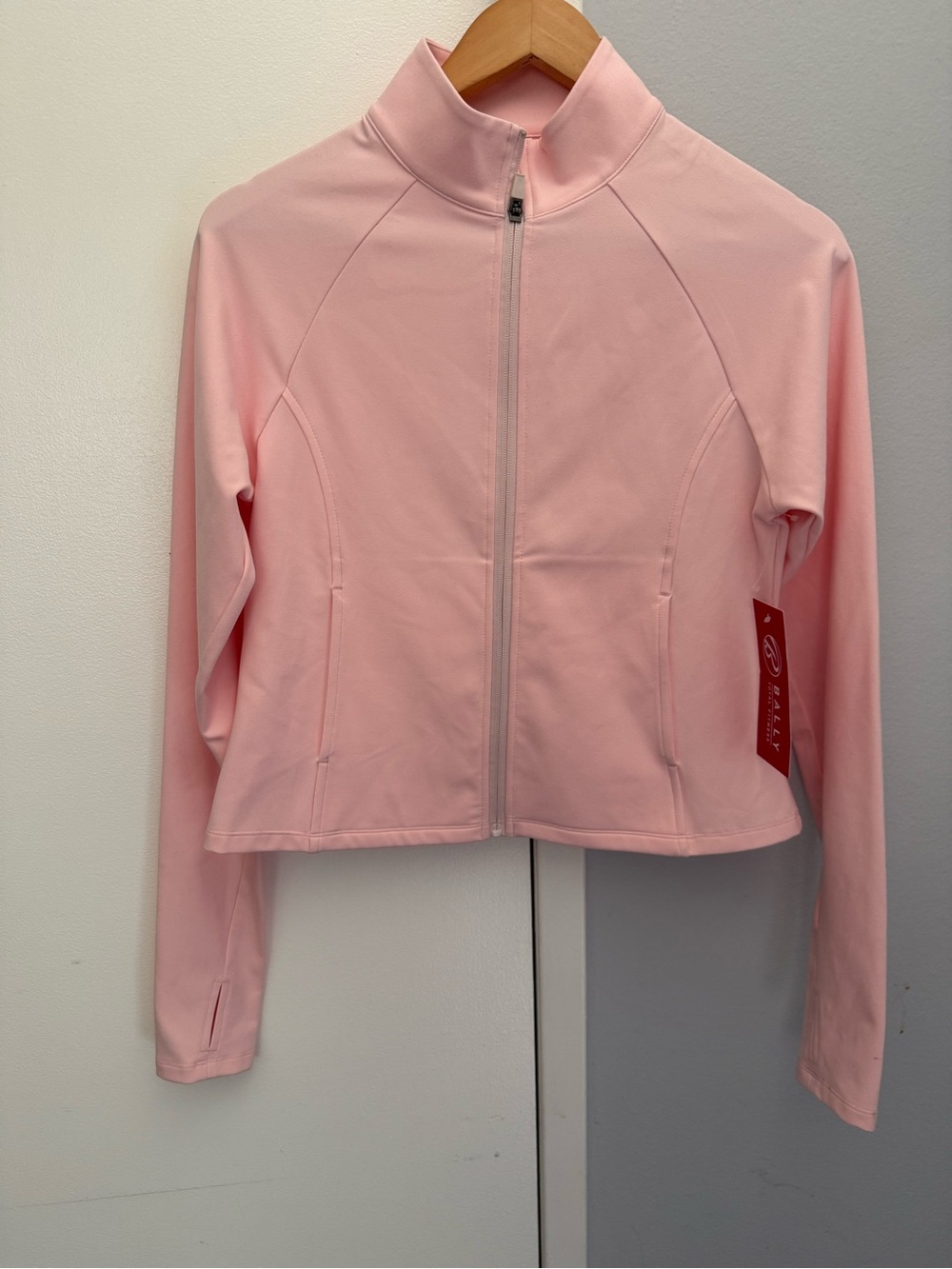 Bally Soft Pink Zip-Up Bomber Jacket